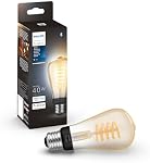 Philips Hue 7W ST19 White Ambiance LED Smart Vintage Edison Filament Bulb, Warm - Pack of 1 - E26 - Control with App - Compatible with Alexa, Google Assistant and Apple HomeKit