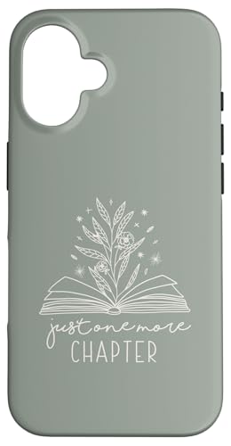 Just One More Chapter - Floral Book Lover (_XeBZ[W) X}zP[X iPhone 16 p