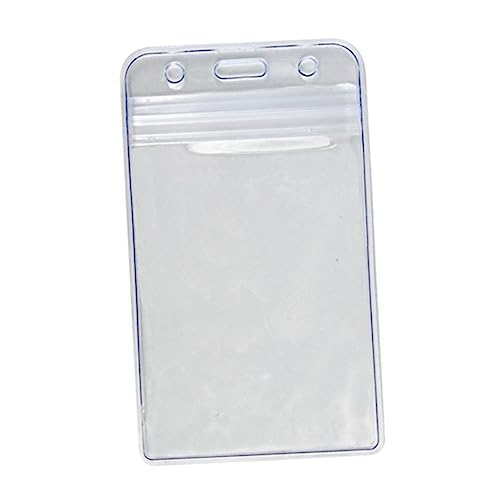 Porte-badges plastique transparent vertical étanche lot de 100 pièces pour cartes