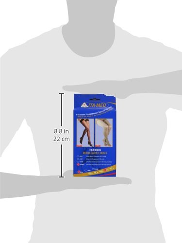 Image of ITA-MED Open Toe Thigh Highs - Compression (25-35 mmHg): H-306(O)(3), Pack of 3, X-Large, Beige