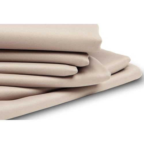 Rideau ignifugé 2en1 Moondream FireControl occultant de fabrication UE beige à oeillets - 3
