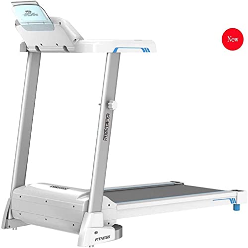 Image of Folding Treadmill with LED Display Silent Weight Loss Folding Home Treadmill Load 120Kg White Fitness Equipment