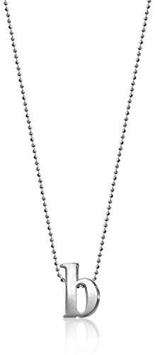Alex Woo "Little Letters" Sterling Silver Letter B Pendant Necklace, 16"