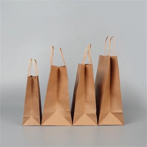 Sac en papier avec poignée kraft pour vos courses et événements créatifs - 5