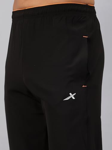 Image of Vector X Solid Men Sports Trousers 100% Polyester with Zipper Pockets(Pack of 1)