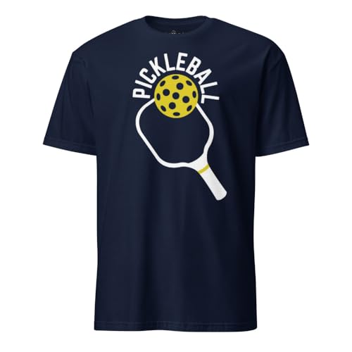 T-shirt Pickleball à offrir aux fans de jeux vidéo, modèle unisexe bleu marine L