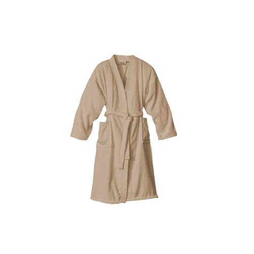 La mejor selección de Baño beige los preferidos por los clientes. 49 Jenin Home Bata de Baño Beige para Hombre/Mujer,100% Algodón, Unitalla, ultra absorvente y ultra suave, Ideal para el hogar, spa, natación, hoteles, saunas. (MX/US, Unitalla,...