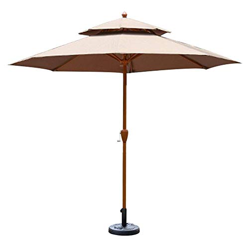 Sombrillas portátiles contra el calor en terraza y patio trasero