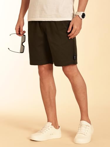Image of Thomas Scott Men's | Solid | Mid Rise | 100% Cotton | Casual | Light Weight | Chino | Shorts for Men