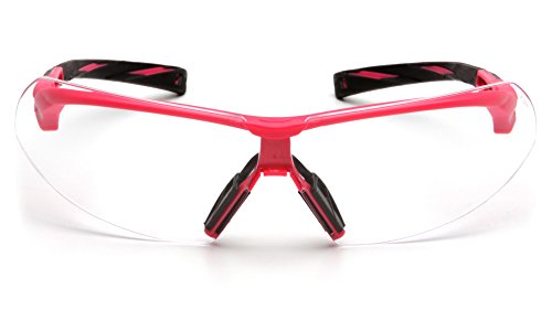 Pyramex Onix Eye Protection Pink Frame Clear Lens2