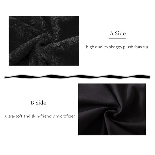 WhatsBedding Memory Foam Body Pillow with Plush Fuzzy Cover, Full Body Pillow for Adults, Long Pillow for Sleeping, Soft Pillow Fluffy Supportive