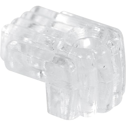 Image of Prime-Line U 9003 1 /4 In., Clear Acrylic Mirror Clip with Screw and Anchor (6 Pack)