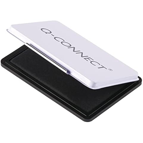 Q-Connect Black Medium Stamp Pad, 110 x 70mm Cover