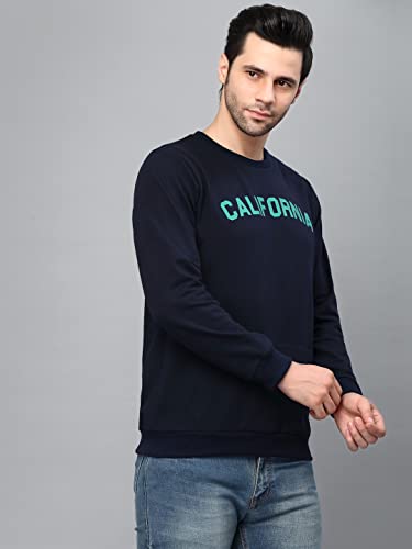 Image of Rigo Fleece Printed Round Neck Sweatshirt for Men | Full Sleeves Sweatshirt for Men | Casual Wear & Stylish Sweatshirts for Men