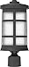 Craftmade ZA2315-TB Resilience Lanterns Outdoor Post/Pole Mount, 1-Light 60 Watt, Textured Matte Black, 17"H x 7"W, Made in USA