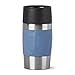 Emsa N21602 Travel Mug Compact Thermo-/Isolierbecher aus Edelstahl | 0,3 Liter | 3h heiß | 6h kalt | BPA-Frei | 100% dicht | auslaufsicher | spülmaschinengeeignet | 360°-Trinköffnung | Blau