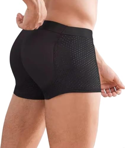 Image of HEADBUTT Nylon Ice Silk Breathable Men's Underwear, Mens Padded Butt Underwear Boxer Shape Enhancer Briefs