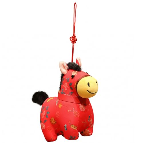Peluche Cheval Nouvel An Chinois 2026 : le cadeau rouge porte-bonheur idéal