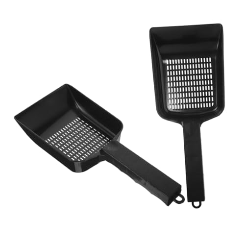 Toddmomy 2pcs Fish Tank Gravel Shovel Aquarium Cleaning Tool Lizard Feces Scoop Garden Maintenance Shovel for Home