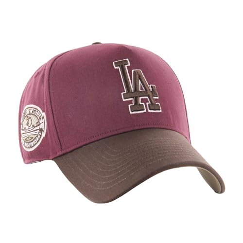 Casquette 47 Los Angeles Dodgers Sure Shot MVP DT Dark Maroon broderie originale MLB