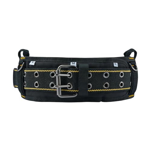 Image of MELOTOUGH Padded Tool Belt for Men with handle strap, Heavy Duty Work Belt with D ring, Adjustable Waist 36 inch-47 inch for Electrician (Work Belt Suspenders Not Included)​