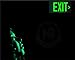 Photoluminescent Exit Sign Green - Aluminum Code Approved UL 924 / IBC/NFPA 101 | NightBright USA Part Number ULG-050