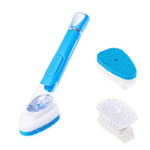 Fiix Heavy Duty Dish Wand With Built-In Soap Dispenser - Best Dish Sponge With Handle #TOP1