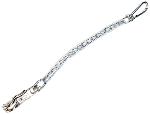 Kerbl 321414 Chaîne d'attache recouverte de plastique avec mousqueton anti-panique et mousqueton 50 cm Cover