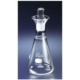 Corning 5400-250 Pyrex Iodine Determination Flask with Glass