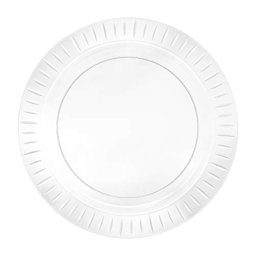 Party Essentials N101421 Elegance Quality Hard Plastic 10.25-Inch Round Party/Dinner Plates cover