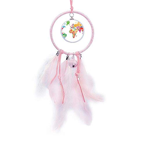 Atrapasueños mapamundi grande de pared estilo boho chic multicolor 2