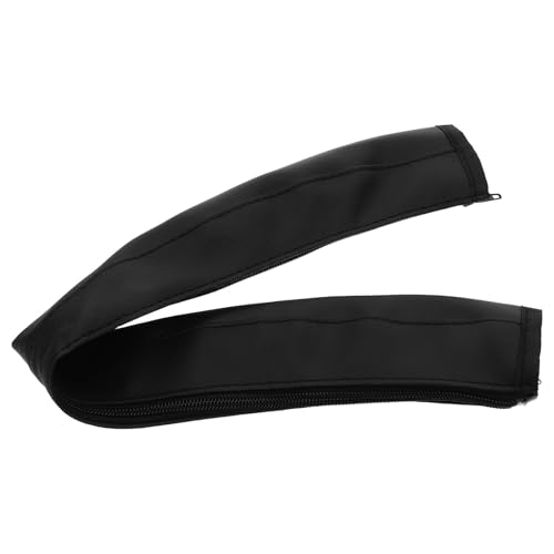 GALPADA Funda para Manillar de Cochecito de Ñiño Negra de Cuero Cremallera, Protector para Reposabrazos, Accesorio Lavable y Duradero para Cochecitos, Cubre Asa Cómoda y Resistente