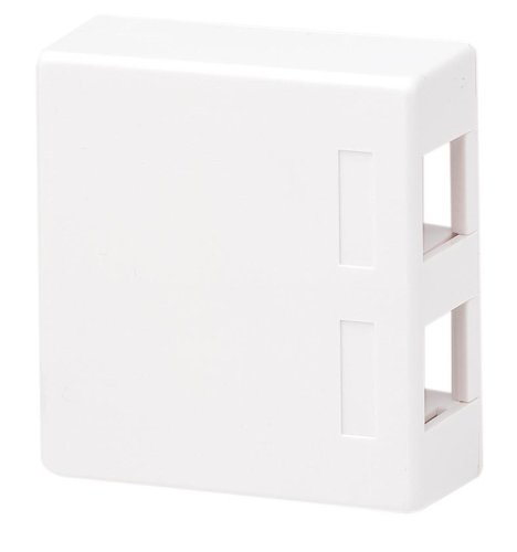 Boîtier de montage Leviton R02-41089-02W blanc pour un coin bureau ordonné