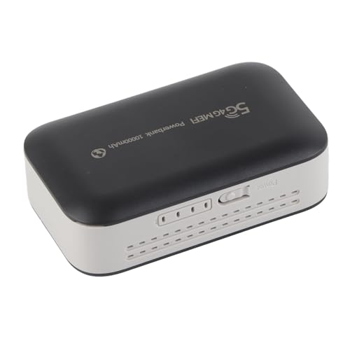 Image of Portable Black 4G WiFi Router for Phone, Laptop, Tablet - Supports Up to 10 Users on Travel - Built-in 10000mAh