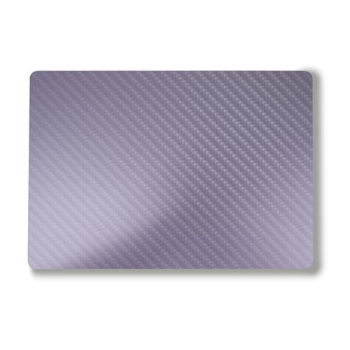 Carbon Fiber Laptop Skin Compatible with Surface Laptop 7 15" (2024) - Solid Lavender - Premium 3M Vinyl Protective Wrap Decal Cover - Easy to Apply | Crafted in The USA by MightySkins