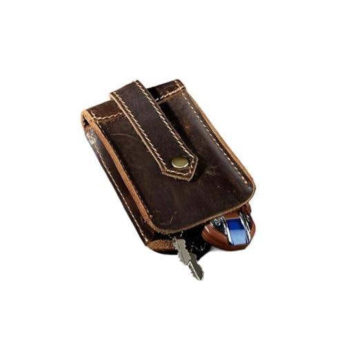 Petit sac en cuir de vache anti-rayure grâce au porte-clés rétractable