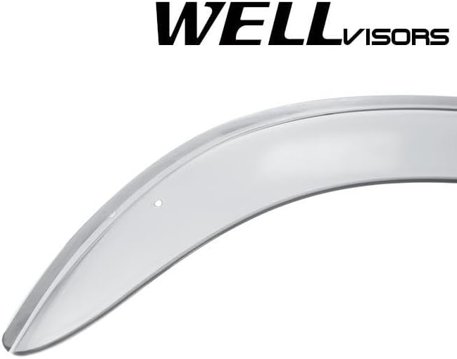 WellVisors Window Visors Wind Deflectors Compatible with Nissan 2009-2014 Cube Premium Series Rain Guards 3-847NS021