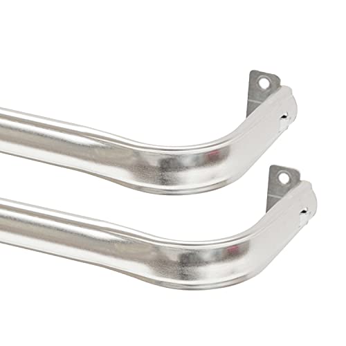 Interior Living 28-48 in. Superior Hold Premium Curtain Rod, 2-Pack, Silver