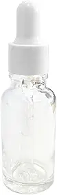 Conta Gotas De Vidro Cristal 20ml (10 Unidades) (Cristal C/Branco)