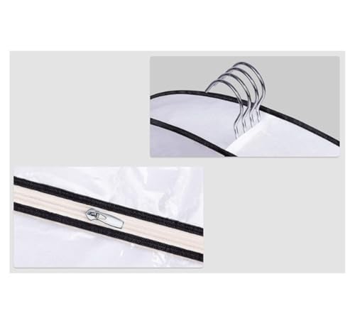 Clothes Cover Hanging Clear Clothes Bag with 4" Gusseted Garment Bag Suit Bag for Closet Suit Bags (Color : 3pcs, Size : 58 * 10 * 137cm)3