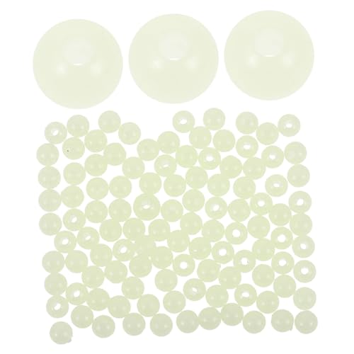 GOOHOCHY Glow in Dark Fishing Beads 200pcs Lure Beads Fluorescent for Sea Lake River Lure Tools