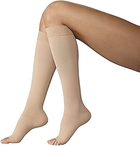 TOP CIZETA GAMBALETTO AD Classe Compress.2 mm Hg 30 Lungh.NORMALE punta APERTA - CONFORME NORMAT. CE (5 Caviglia cm.28-30 (paio))