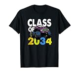 Photo Gallery divertente monster truck class of 2034 crescere con me maglietta Photo Gallery divertente monster truck class of 2034 crescere con me maglietta