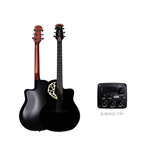 JTRHD Guitare Acoustique Folk Guitare Electric Box placage Grape Trou Ronde Retour Acoustique Guitare Acoustique pour Adultes et Enfants (Couleur : Black, Size : 41 inches) - Les Beatles, Paul McCartney, John Lennon, RIngo Starr, George Harrison JTRHD Guitare Acoustique Folk Guitare Electric Box placage Grape Trou Ronde Retour Acoustique Guitare Acoustique pour Adultes et Enfants (Couleur : Black, Size : 41 inches)