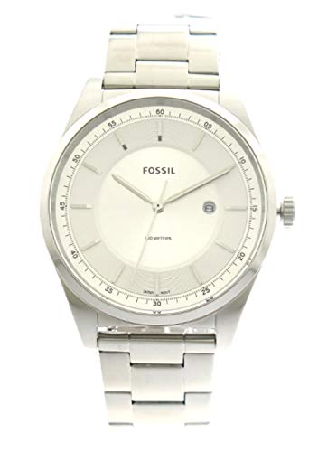 [�t�H�b�V��] FOSSIL �r���v �N���m�O���t �N�I�[�c FS5424 �z���C�g�V���o�[ �V���o�[ �����Y [���s�A���i]