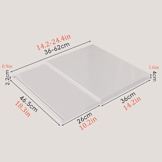 Microwave Pull-Out Cabinet Organizer Shelf, Kitchen Carbon Steel Microwave Oven Rack with Pull-Out Tray for Various Kitchen Appliances Storage, 18.3 x 14.2 x 1.6 (White)