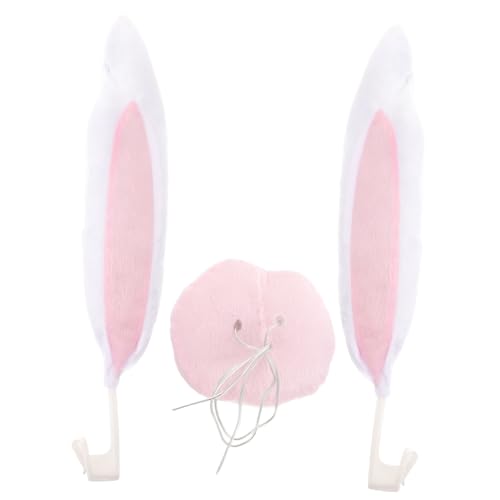 Orejas de conejo para coche Gatuida, kit de decoración navideña resistente
