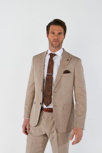 Premium Men's 3 Piece Plaid Suit, Sold Separately Set for Weddings Business and Special Events2