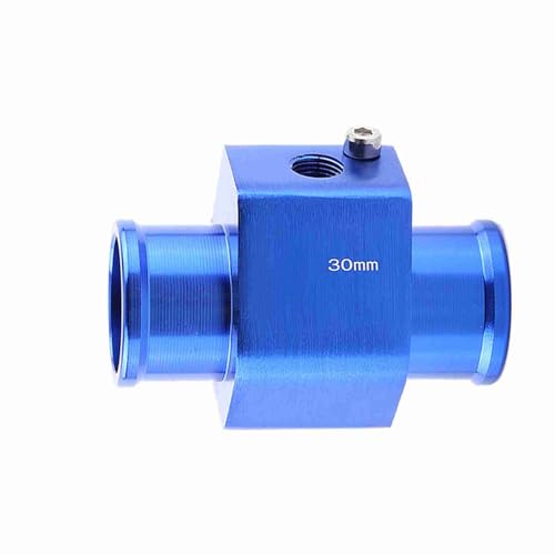 RiToEasysports Adaptador de manguera de radiador de coche, tubo de junta de metal para temperatura del agua con 2 abrazaderas para un control preciso de la temperatura, tamaños de 26 mm a 40 mm (metal