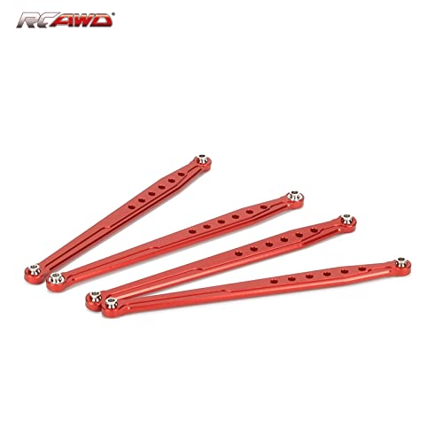 RCAWD RC Auto Chassis Link Rod,Aluminium Chassis Link Rod für 1/10 Everest Gen7 Pro und 1/10 Everest Gen7 Sport Upgrades Teile (rot)